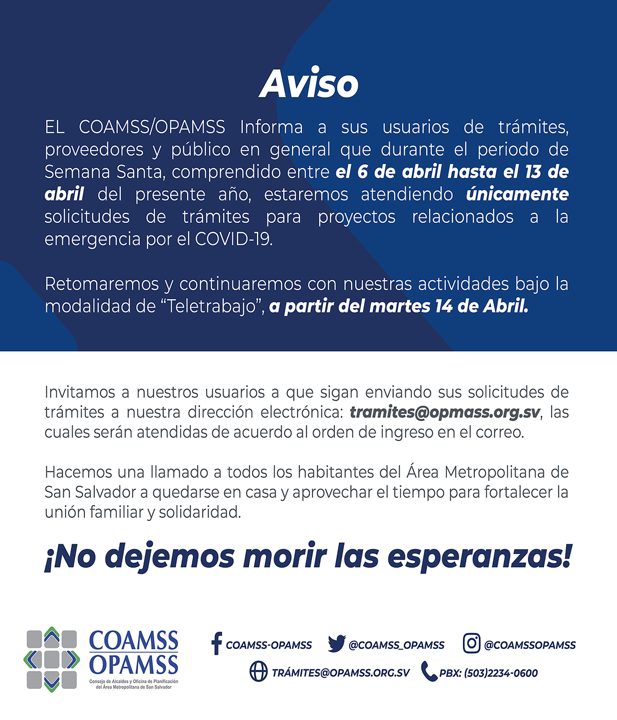 Sigue las siguientes medidas y #QuédateEnCasa para evitar contagios